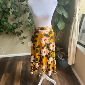 COPY - EVA FRANCO ANTHROPOLOGY Floral Midi Skirt | 4